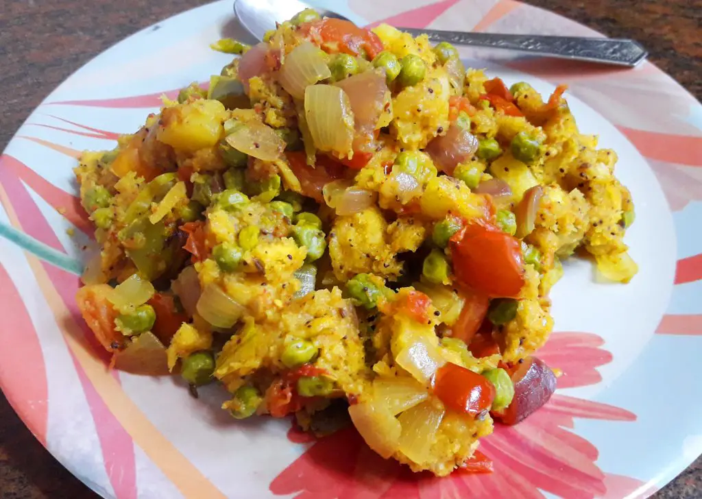 bread upma or bread pulao