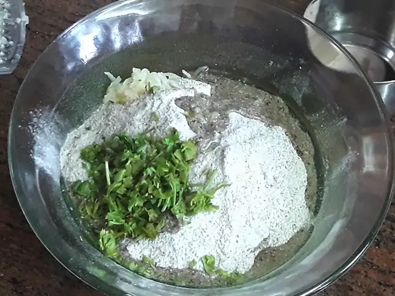 coriander added in kuttu flour