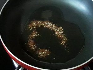 cumin seeds, mustard seeds for upma