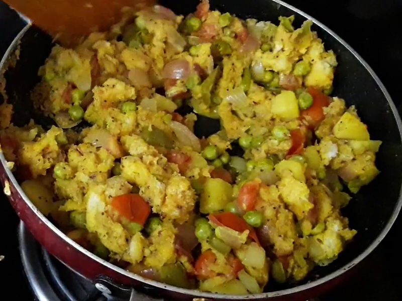 bread upma with step by step photos