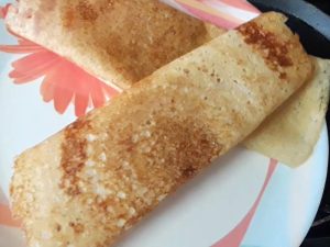 plain dosa is ready to eat