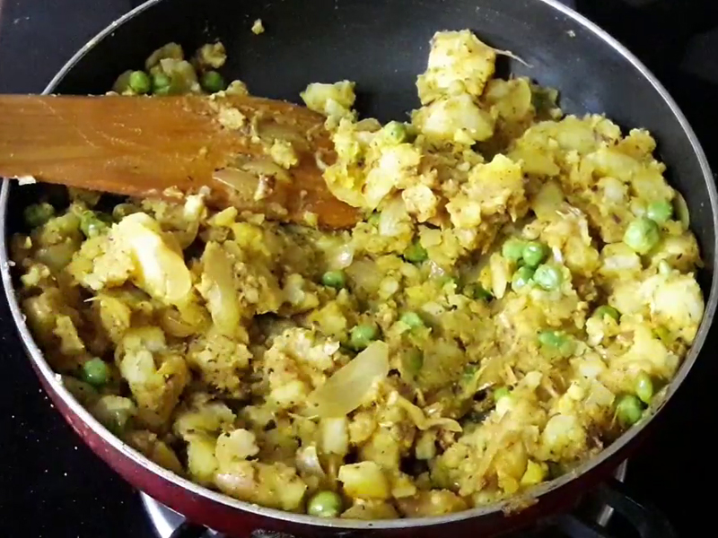 potato masala is ready