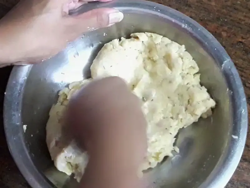 knead dough again