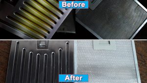 how to clean chimney filter at home