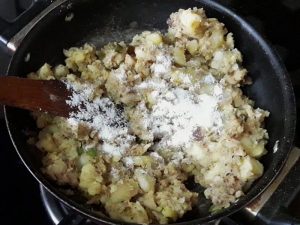 finally add salt according to your taste in samosa stuffing