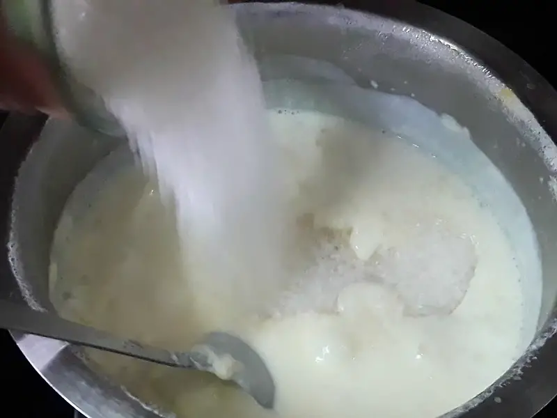 added sugar in milk