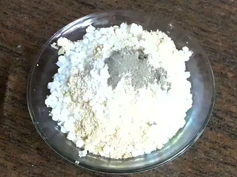 sendha namak and black pepper powder added in potatoes mixture