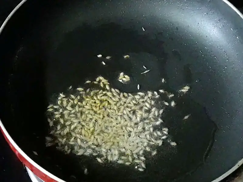 frying jeera