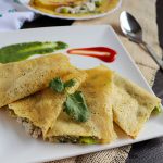 moong dal cheela stuffed with paneer