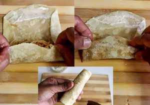 veg spring roll recipe instruction -23