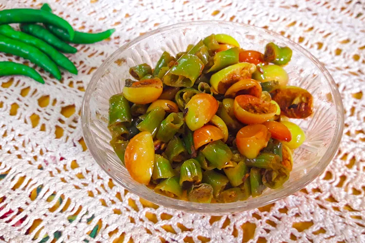 Karonda Green Chilli Recipe