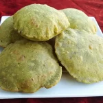 matar ki puri (peas puri)