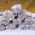 dry coconut burfi recipe