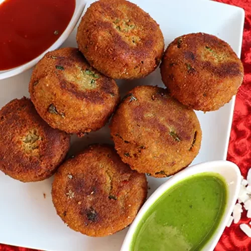 aloo poha cutlet recipe